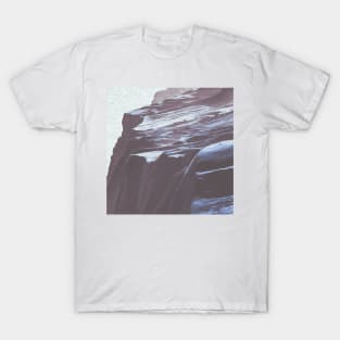 Blue Grey Mountains Oil Effects 4 T-Shirt